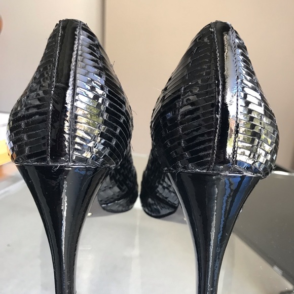 Colehaan tiana Air OT pump black patent with weave - Picture 4 of 6